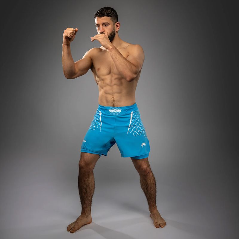 Pánské tréninkové šortky Venum X WOW FC fury pacific blue 2