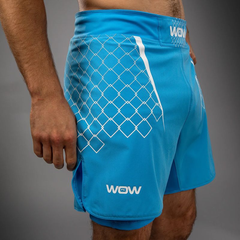 Pánské tréninkové šortky Venum X WOW FC fury pacific blue 6