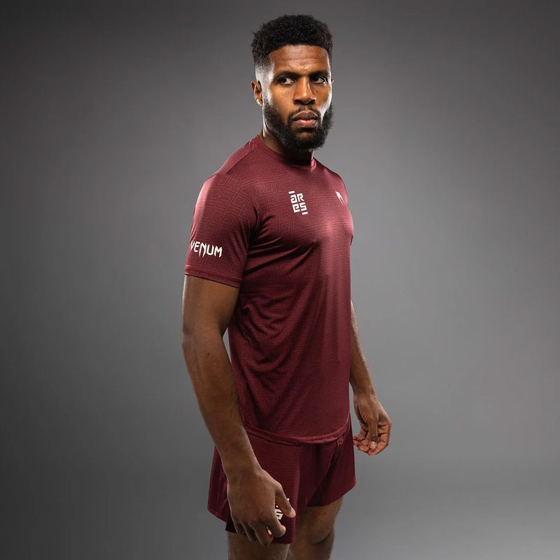 Pánská tréninková tričko Venum X Ares 2.0 Dry Tech burgundské 4