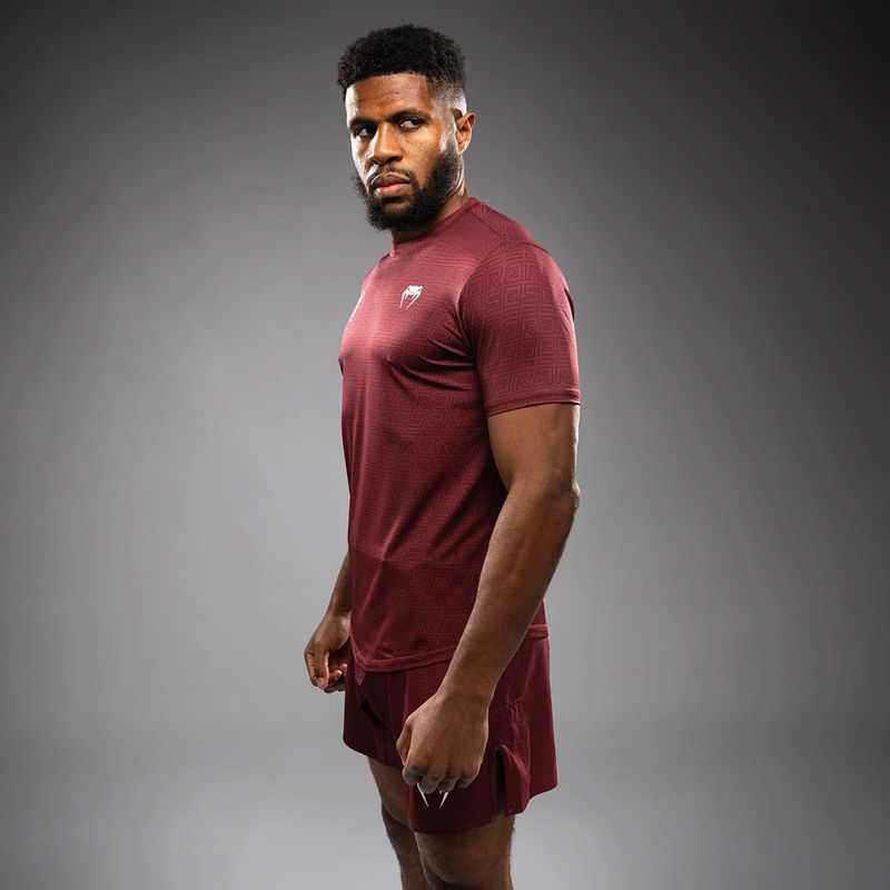 Pánská tréninková tričko Venum X Ares 2.0 Dry Tech burgundské 5
