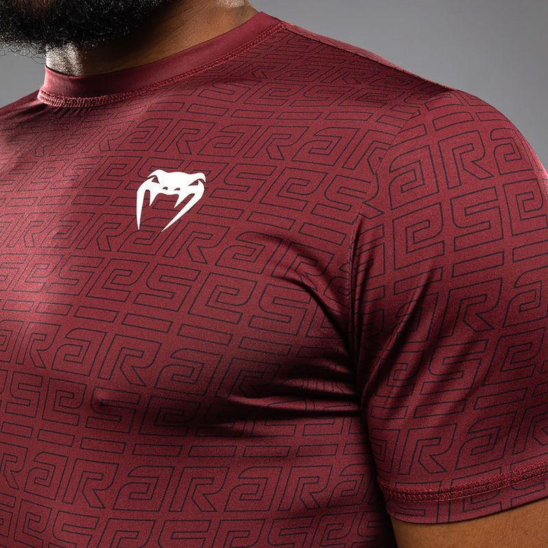 Pánská tréninková tričko Venum X Ares 2.0 Dry Tech burgundské 7