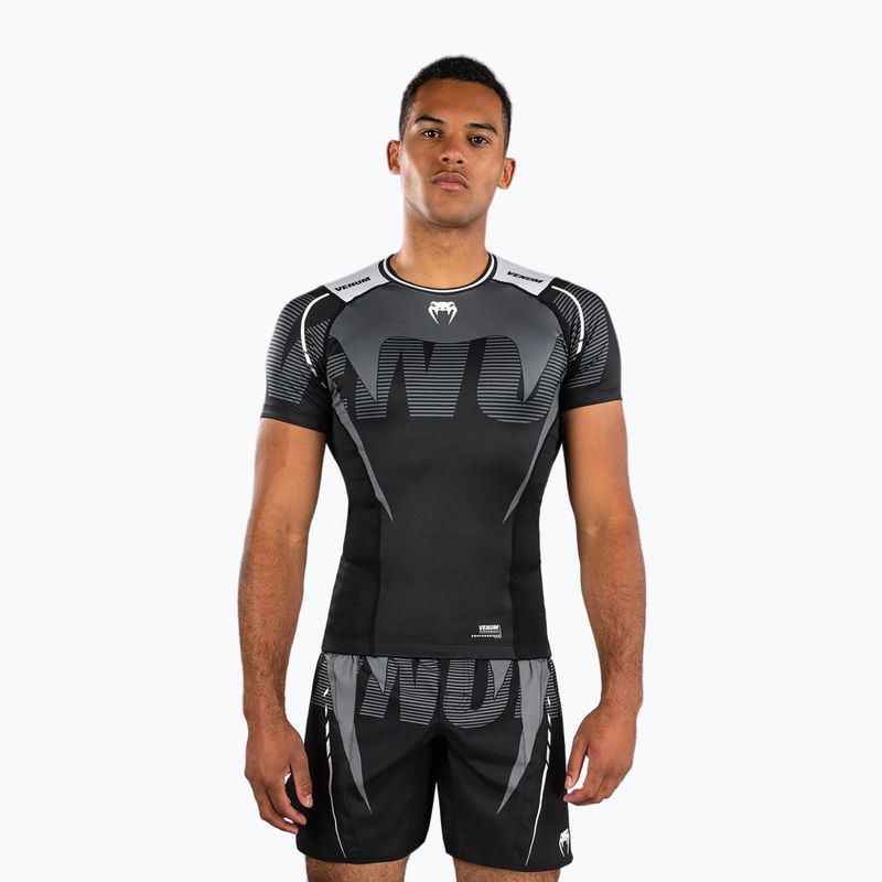Pánský rashguard Venum Adrenaline Rashguard black/silver grey