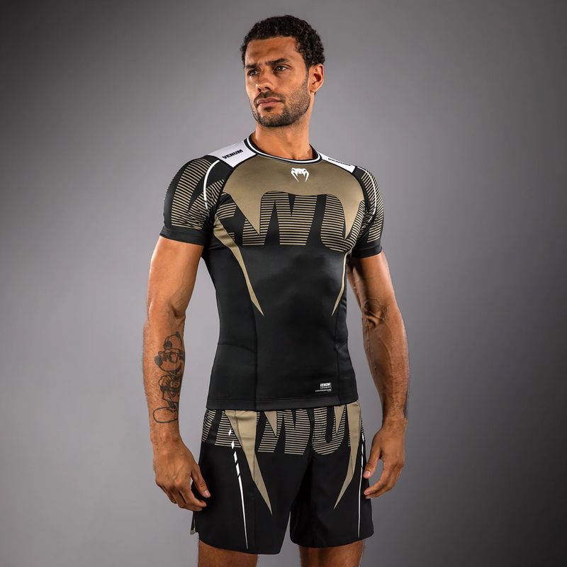 Pánský rashguard Venum Adrenaline Rashguard black/sand 4