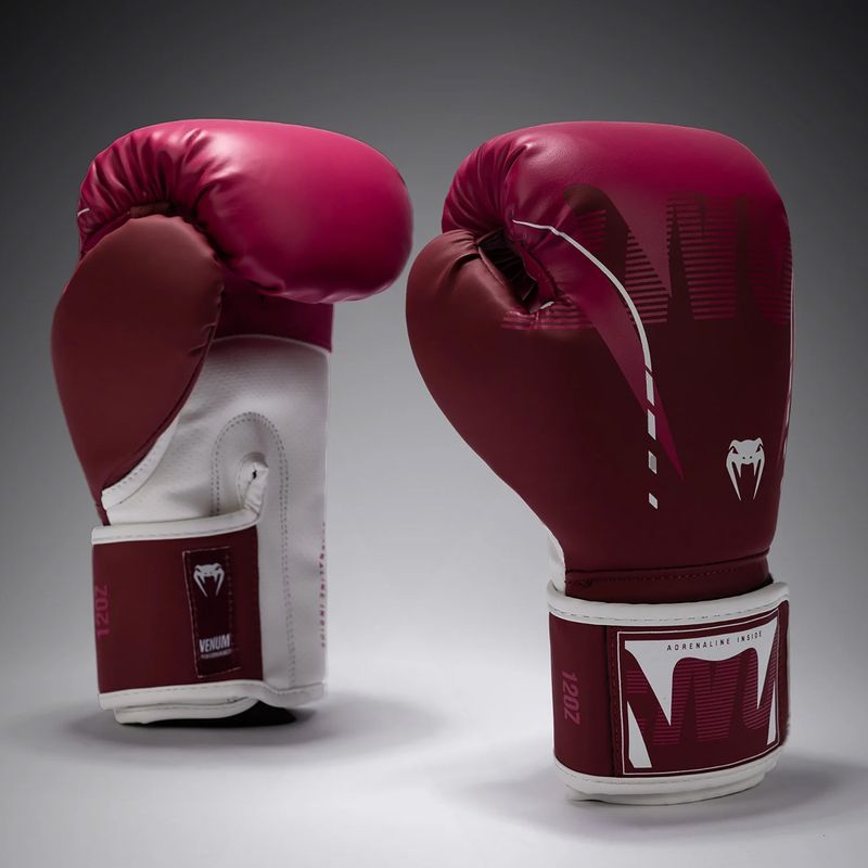 Boxerské rukavice Venum Adrenaline Boxing burgundy/pink 2