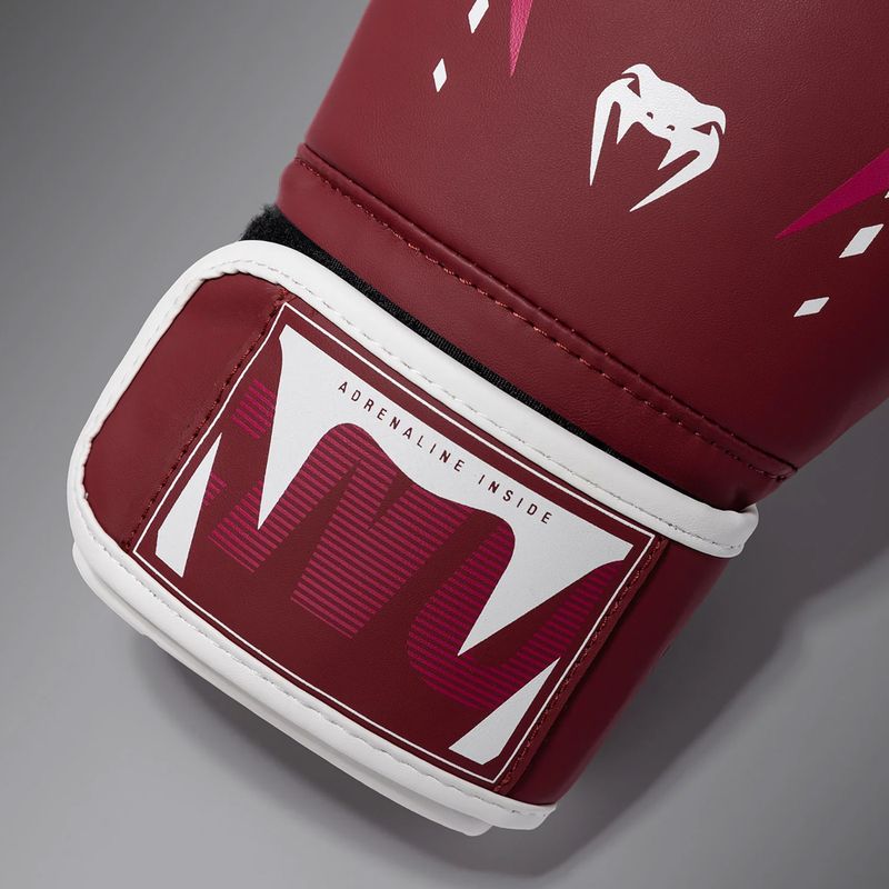 Boxerské rukavice Venum Adrenaline Boxing burgundy/pink 4
