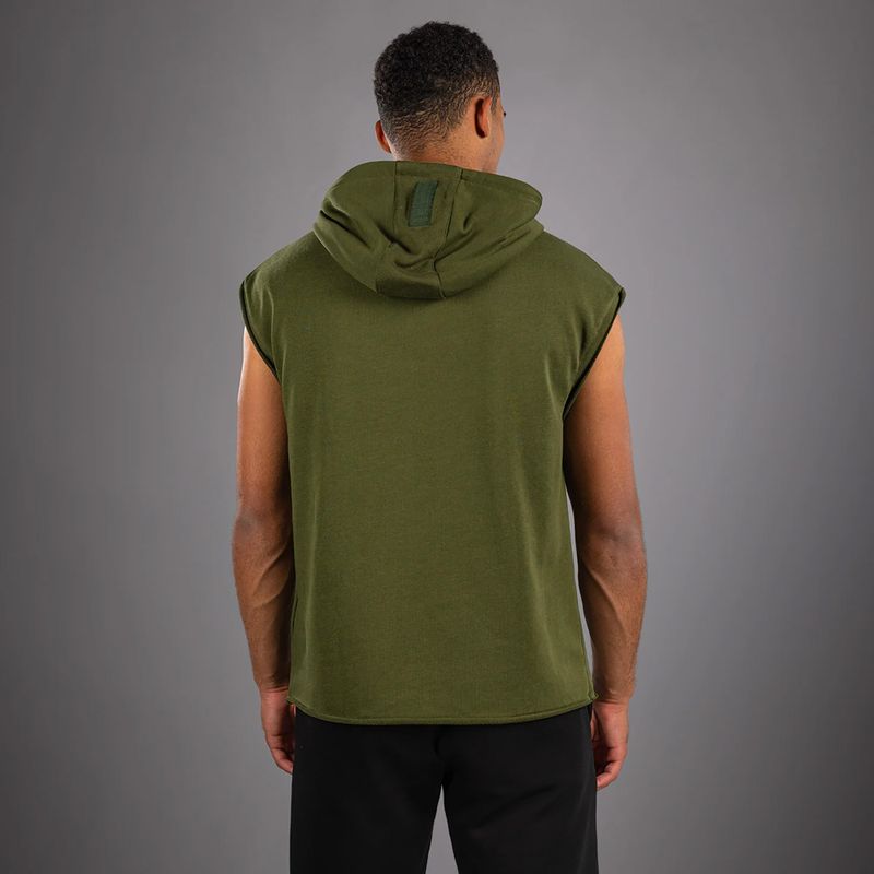 Pánská mikina Venum Muay Thai VT Sleeveless Hoodie military green 2