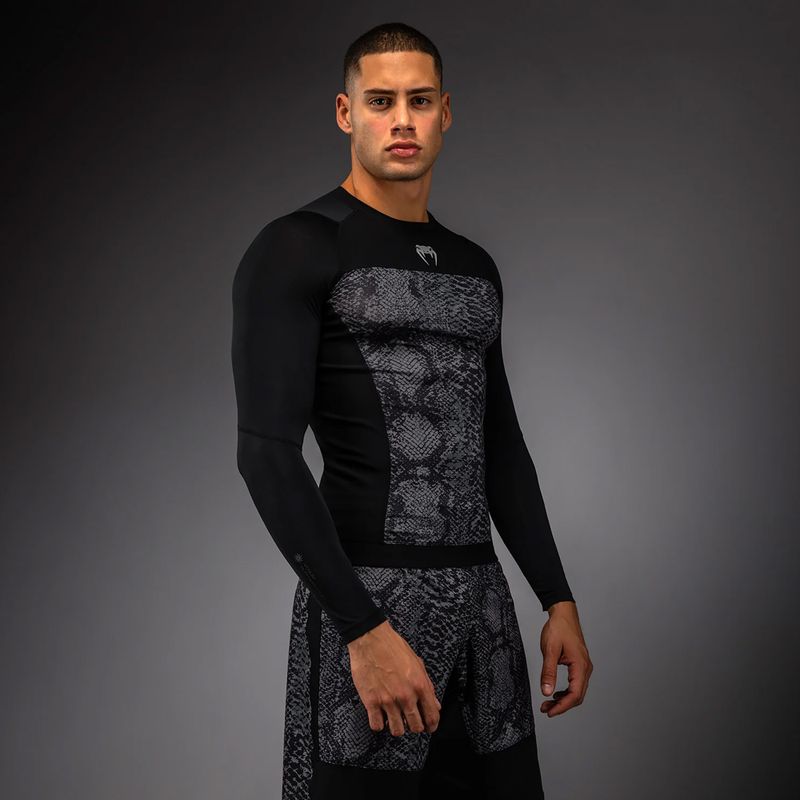 Pánský rashguard Longsleeve Venum G-Fit Scales Rashguard black/charcoal grey 3