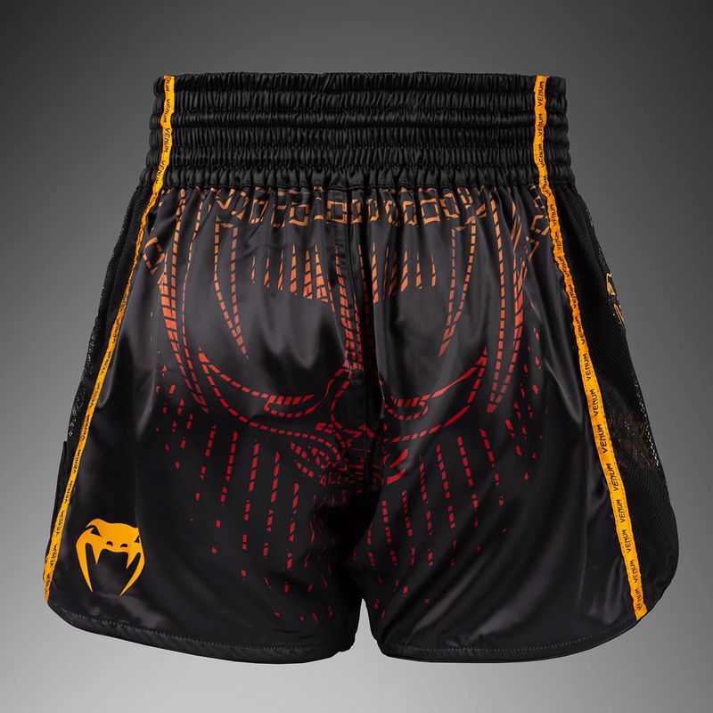 Pánské tréninkové šortky Venum Quetzal Fury Muay Thai black/fury red/tangerine 2