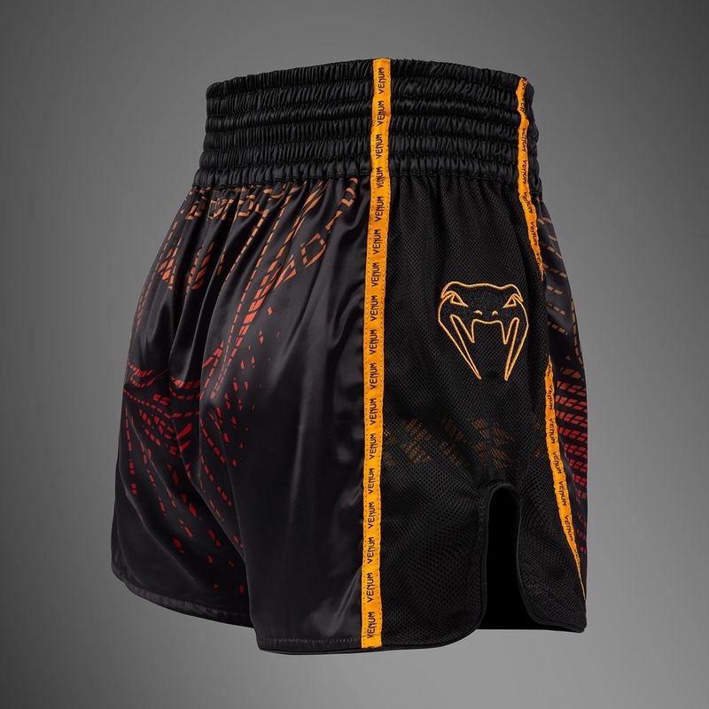 Pánské tréninkové šortky Venum Quetzal Fury Muay Thai black/fury red/tangerine 4