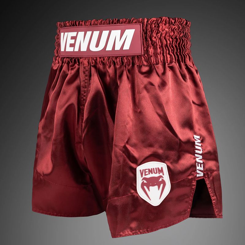 Pánské tréninkové šortky Venum Classic Evo Muay Thai burgundy 3