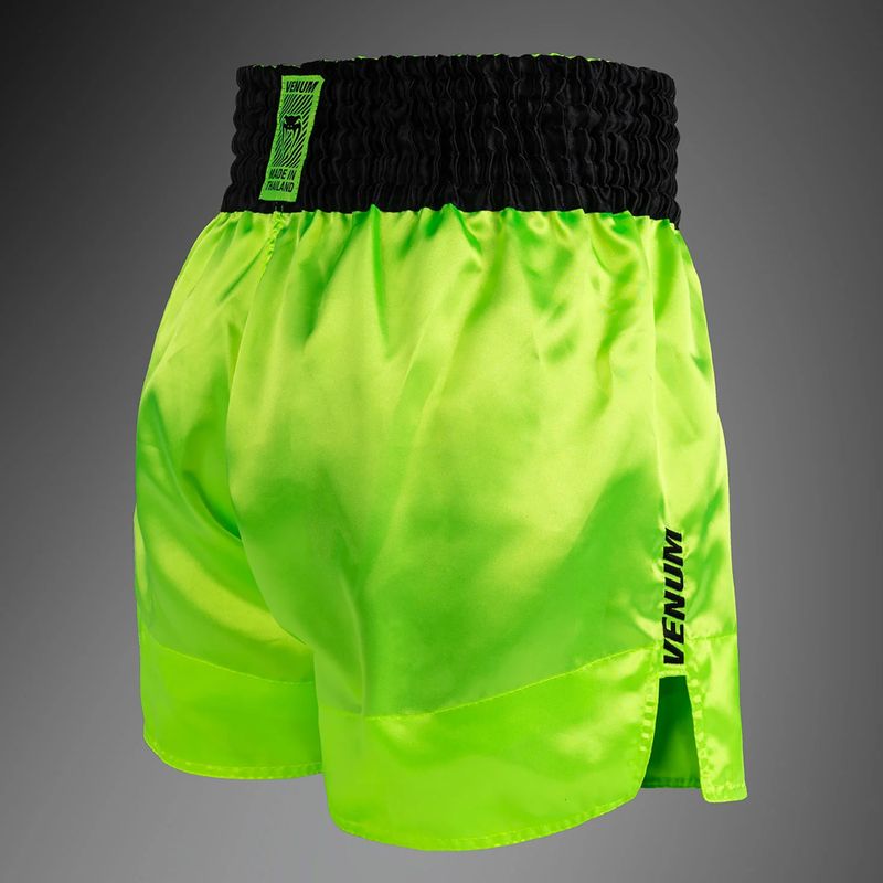 Pánské tréninkové šortky Venum Classic Evo Muay Thai neon yellow/black 4