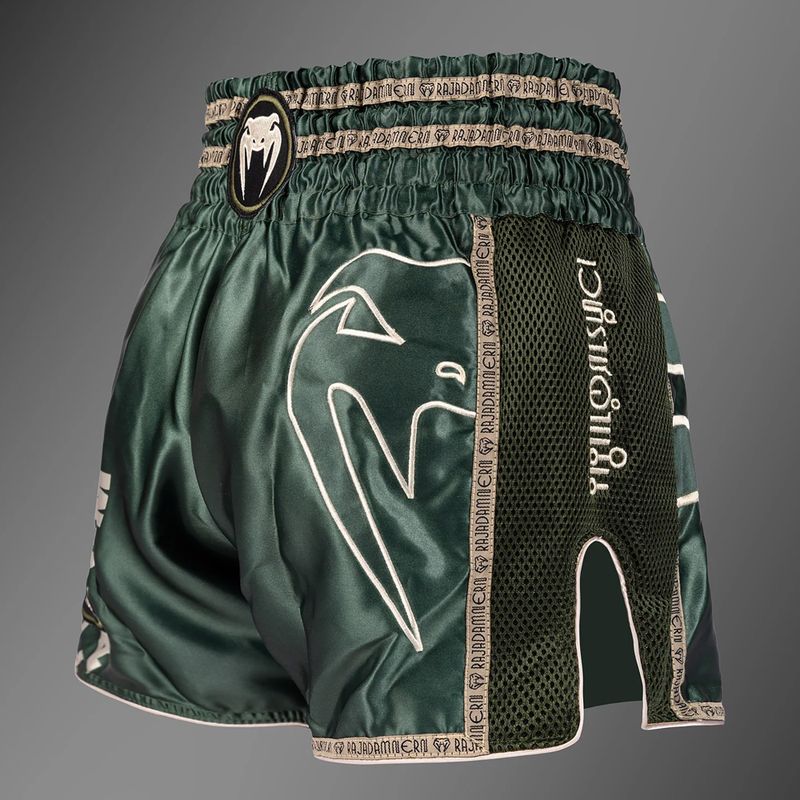 Pánské tréninkové šortky Venum x Rajadamnern Muay Thai military green 4