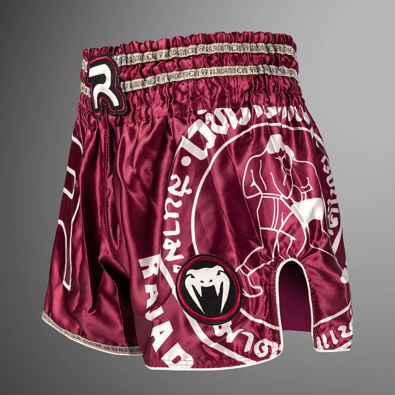 Pánské tréninkové šortky Venum x Rajadamnern Muay Thai burgundy 3