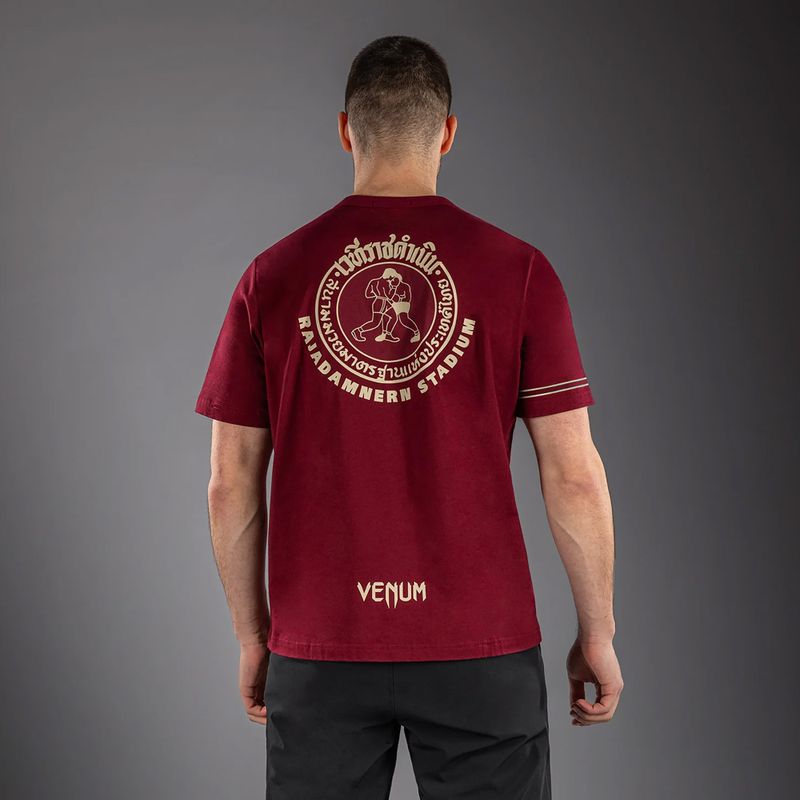 Pánské tričko Venum x Rajadamnern burgundy 2