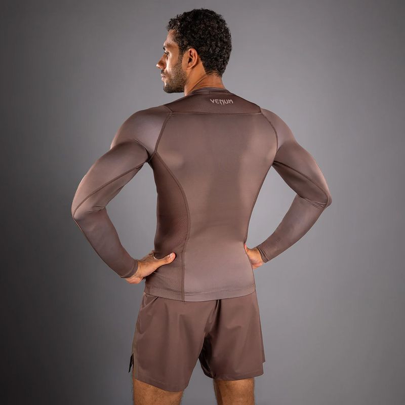 Roshguard pánský s dlouhým rukávem Venum No Gi Rashguards chocolate brown 2