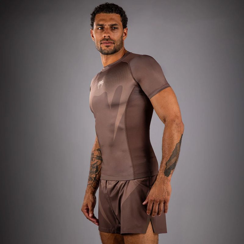 Pánský Roshguard Venum No Gi Rashguards chocolate brown 4