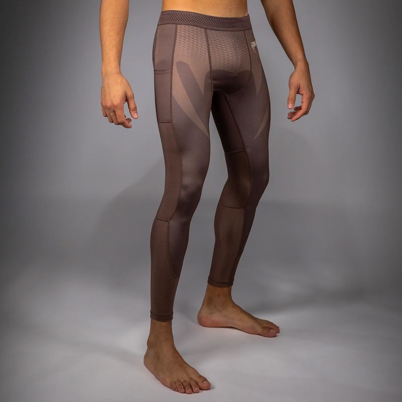 Pánské tréninkové legíny Venum No Gi Spats chocolate brown 4