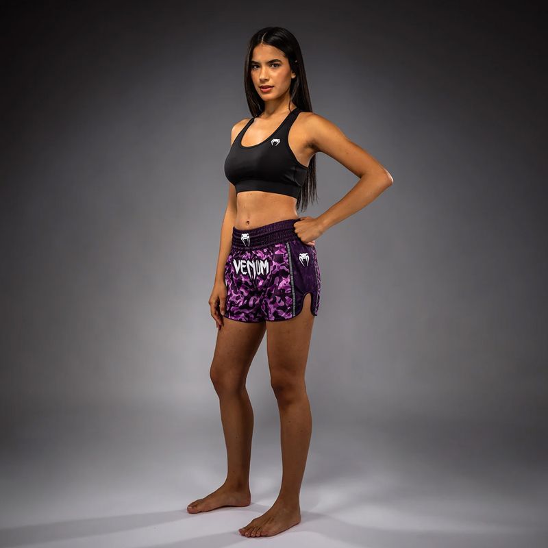 Dámské tréninkové šortky Venum Iris Muay Thai plum/pink 2