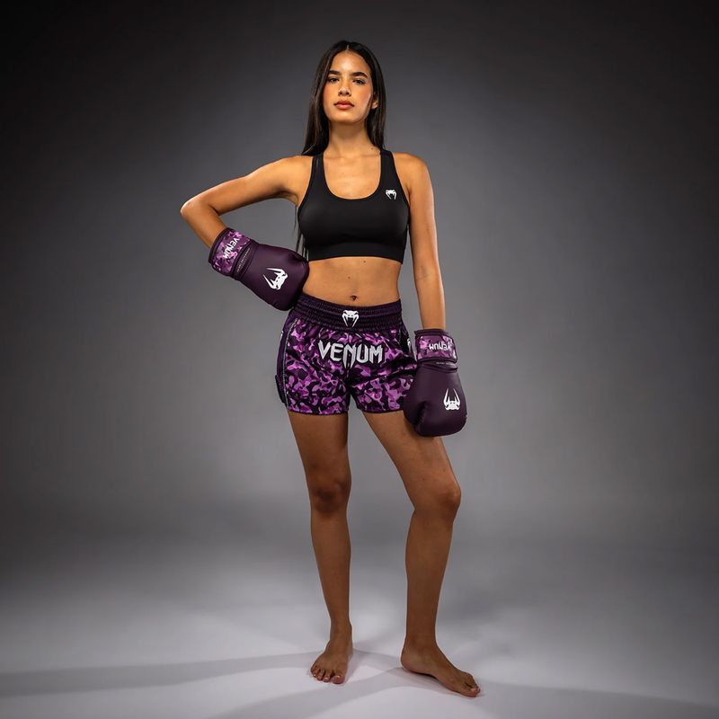 Dámské tréninkové šortky Venum Iris Muay Thai plum/pink 8