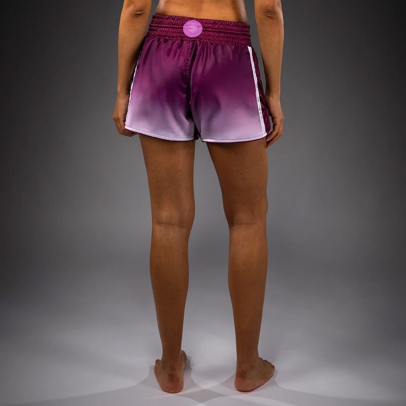 Dámské tréninkové šortky Venum Iris Muay Thai plum/white 3