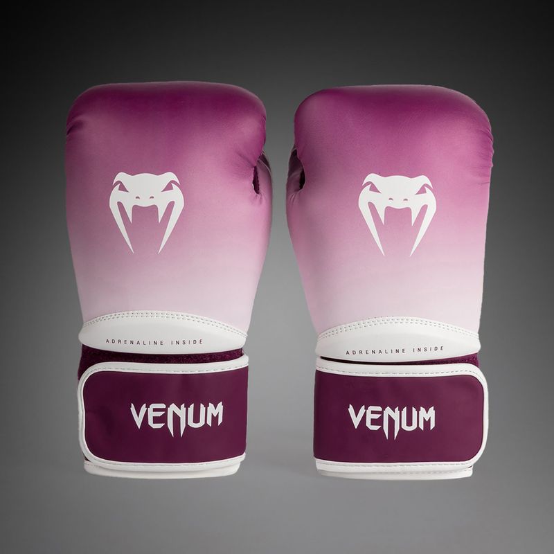 Dámské boxovací rukavice Venum Iris Boxing plum/white 3