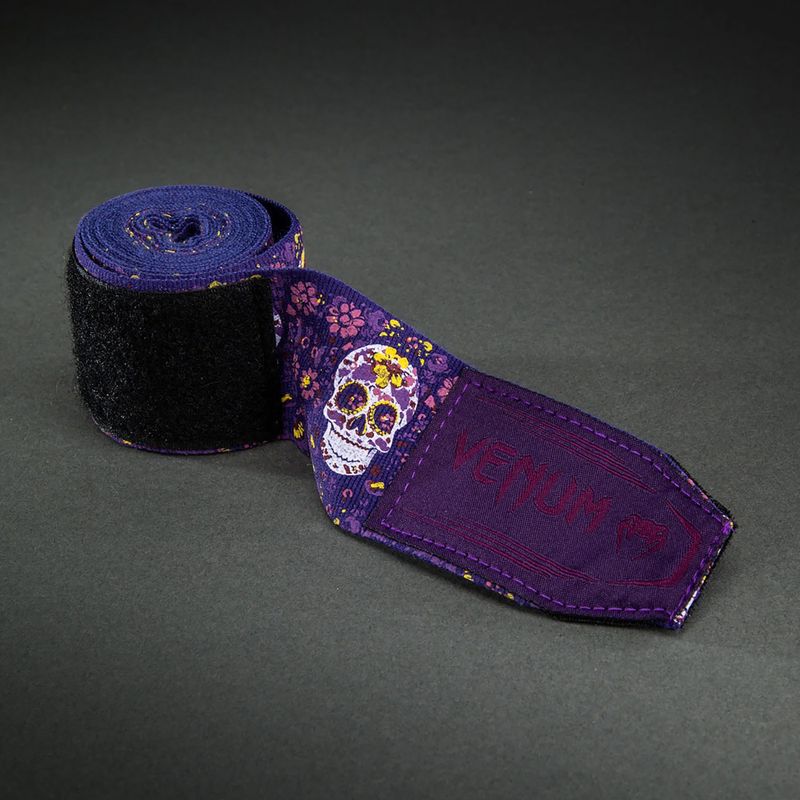 Boxovací bandáže Venum Santa Muerte Handwraps 250 cm dark purple 3
