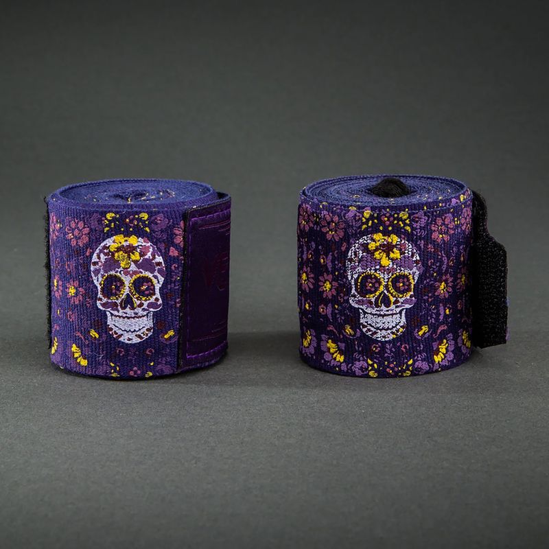 Boxerské bandáže Venum Santa Muerte Handwraps 450 cm dark purple 2