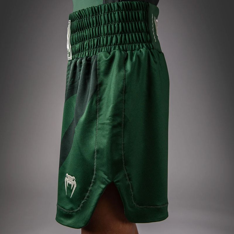 Dětské tréninkové šortky Venum Attack Kids Boxing forest green/off white 5