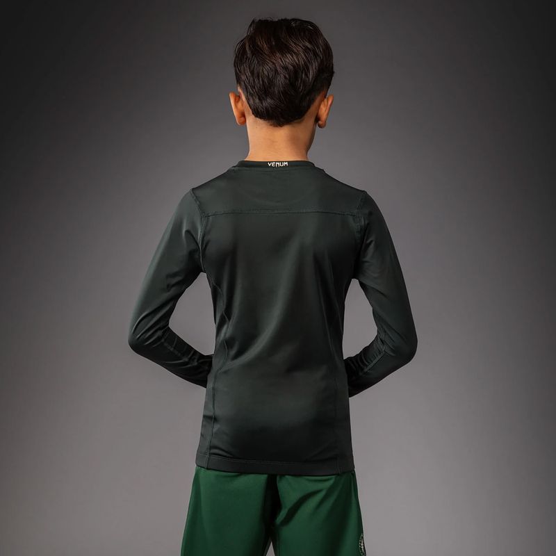 Dětský rashguard Venum Attack Kids Rashguard forest green/off white 2