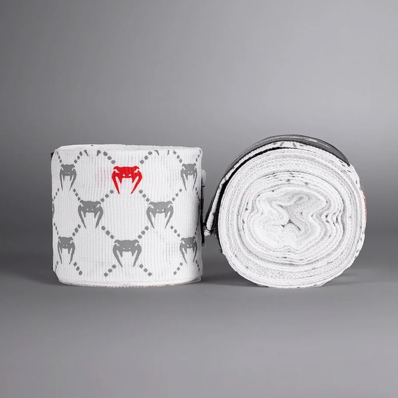 Boxovací bandáže Venum Monogram Hand Wraps Advanced 400 cm white 2
