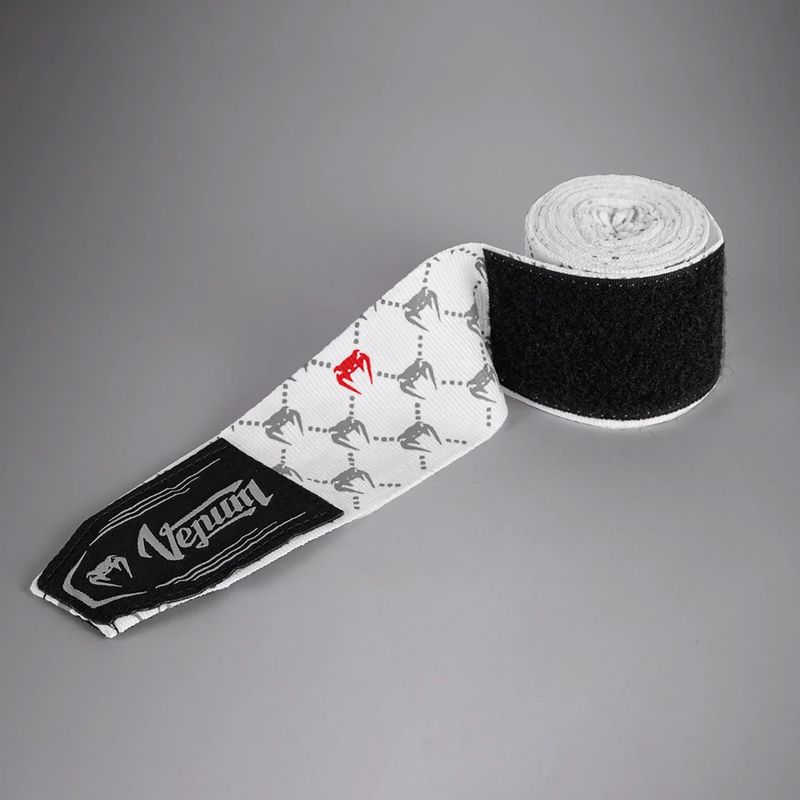 Boxovací bandáže Venum Monogram Hand Wraps Advanced 400 cm white 3