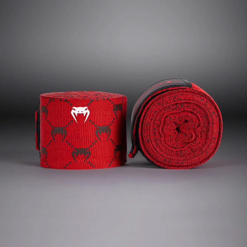Boxovací bandáže Venum Monogram Hand Wraps Advanced 400 cm red 2