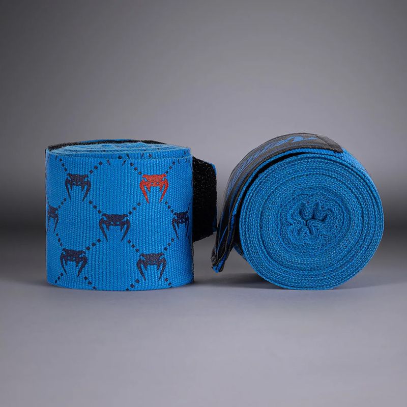 Boxerské bandáže Venum Monogram Hand Wraps Advanced 250 cm blue 2
