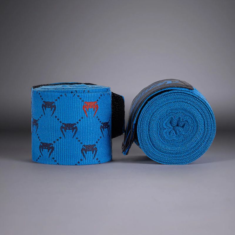 Boxerské bandáže Venum Monogram Hand Wraps Advanced 400 cm blue 2