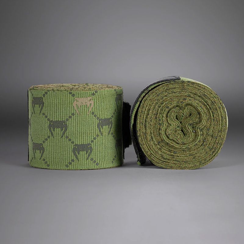 Boxerské bandáže Venum Monogram Hand Wraps Advanced 250 cm khaki 2