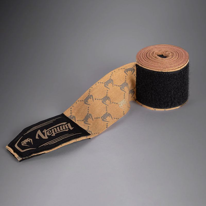 Boxerské bandáže Venum Monogram Hand Wraps Advanced 250 cm sand 3