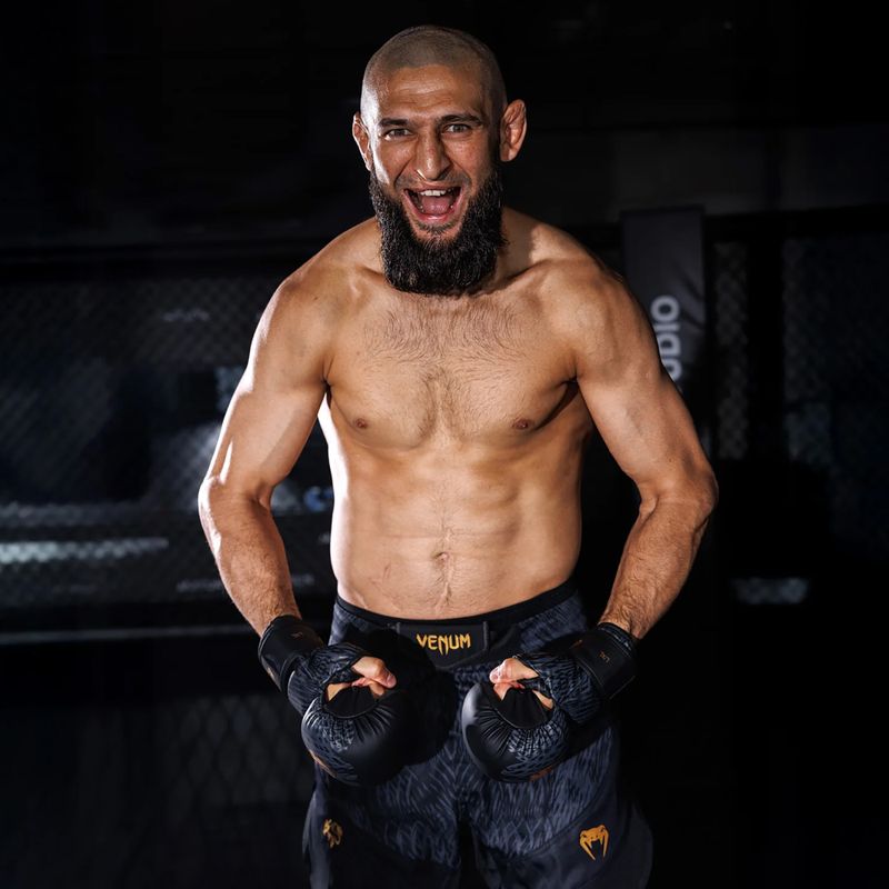 Pánské tréninkové šortky Venum x Chimaev Fightshorts black/grey 8