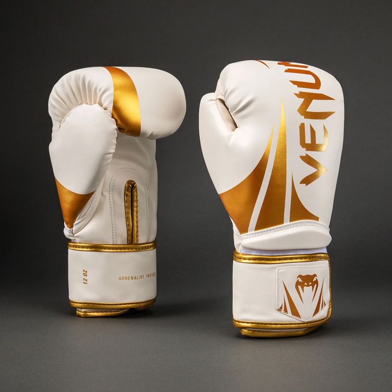 Boxerské rukavice Venum Challenger 2.5 Boxing white/gold 2