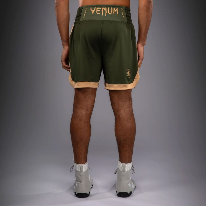 Pánské tréninkové šortky Venum Classic Boxing military green/sand 4