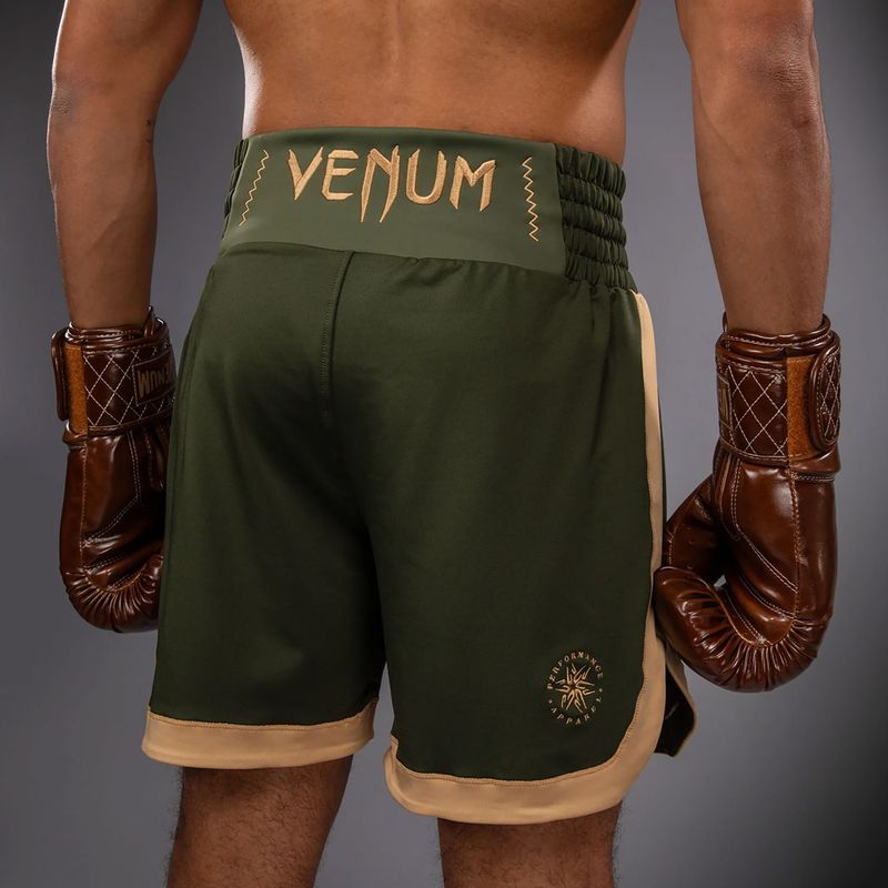 Pánské tréninkové šortky Venum Classic Boxing military green/sand 6