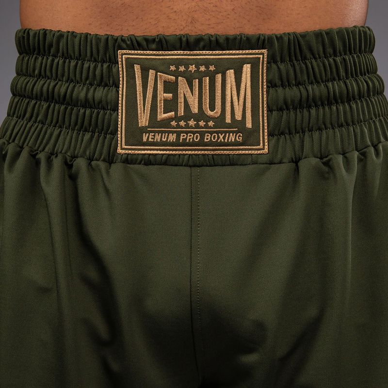 Pánské tréninkové šortky Venum Classic Boxing military green/sand 8