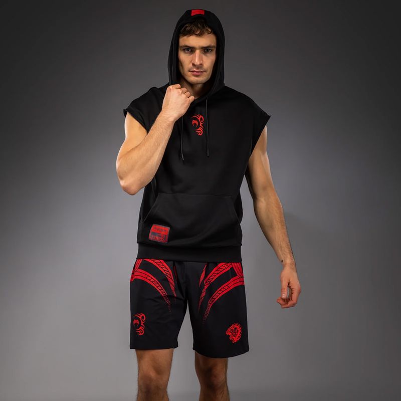 Pánská mikina Venum x Mike Tyson Tiger Sleeveless Hoodie deep black/intense red 4