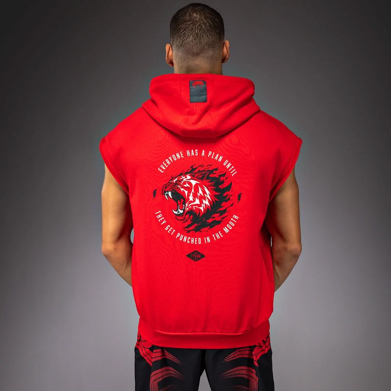 Pánská mikina Venum x Mike Tyson Tiger Sleeveless Hoodie intense red/deep black 3