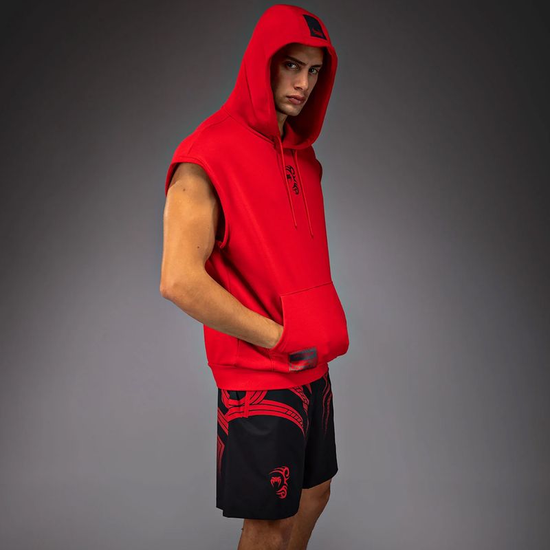 Pánská mikina Venum x Mike Tyson Tiger Sleeveless Hoodie intense red/deep black 4