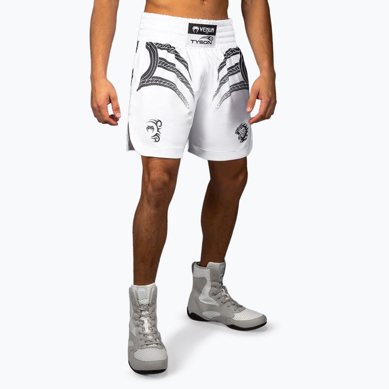 Pánské tréninkové šortky Venum x Mike Tyson Tiger optical white/deep black 3