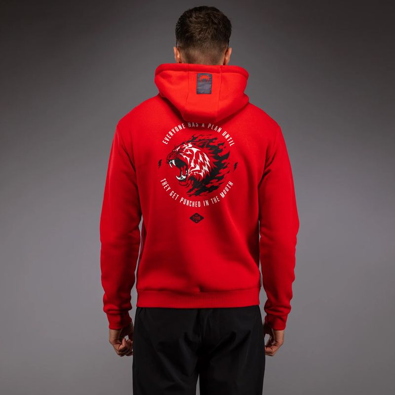 Pánská mikina Venum x Mike Tyson Tiger Hoodie intense red/deep black 3