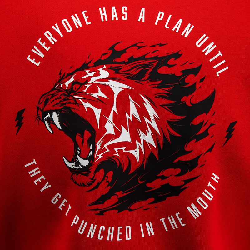 Pánská mikina Venum x Mike Tyson Tiger Hoodie intense red/deep black 8