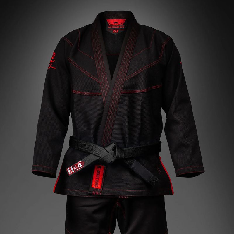 GI do brazilského jiu-jitsu Venum Roger Gracie Academy BJJ black/red 3