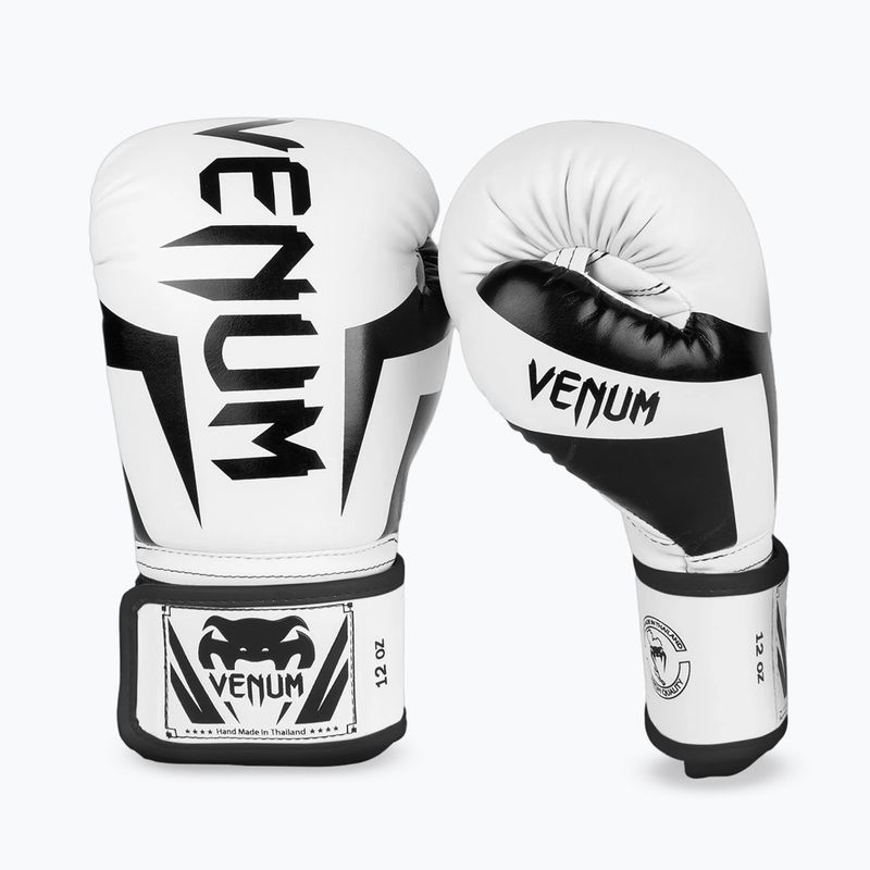 Boxerské rukavice Venum Elite white/black