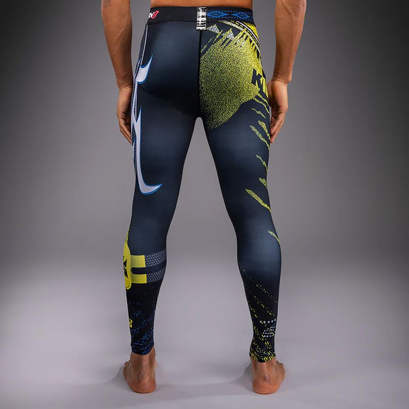 Pánské tréninkové legíny Venum x TEKKEN 8 King Spats black/yellow 2